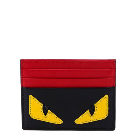 mens fendi monster card holder|fendi wallet men sale.